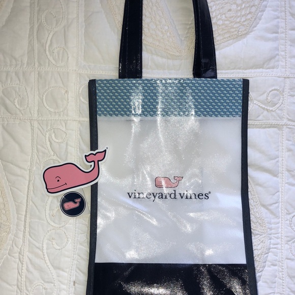 Vineyard Vines Tote with Stickers - Picture 1 of 4